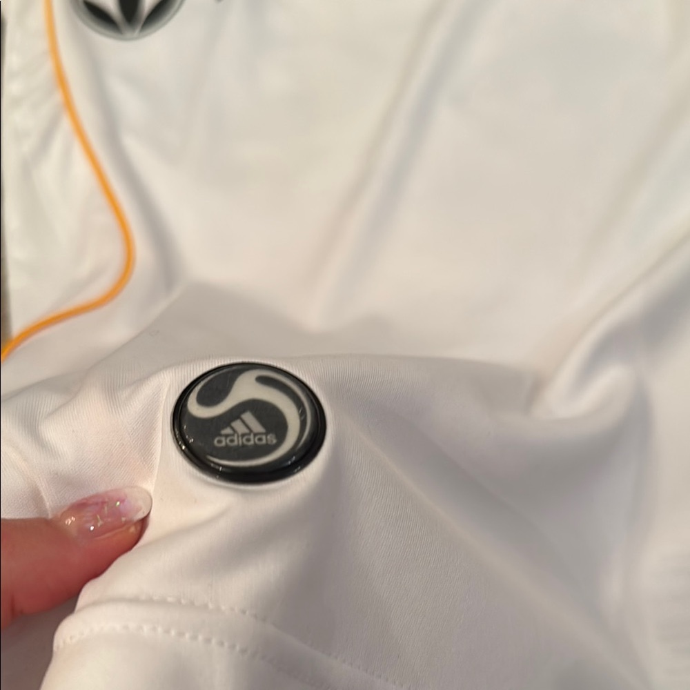 Adidas White and Navy Beckham LA Galaxy Jersey XS - Picture 6 of 7